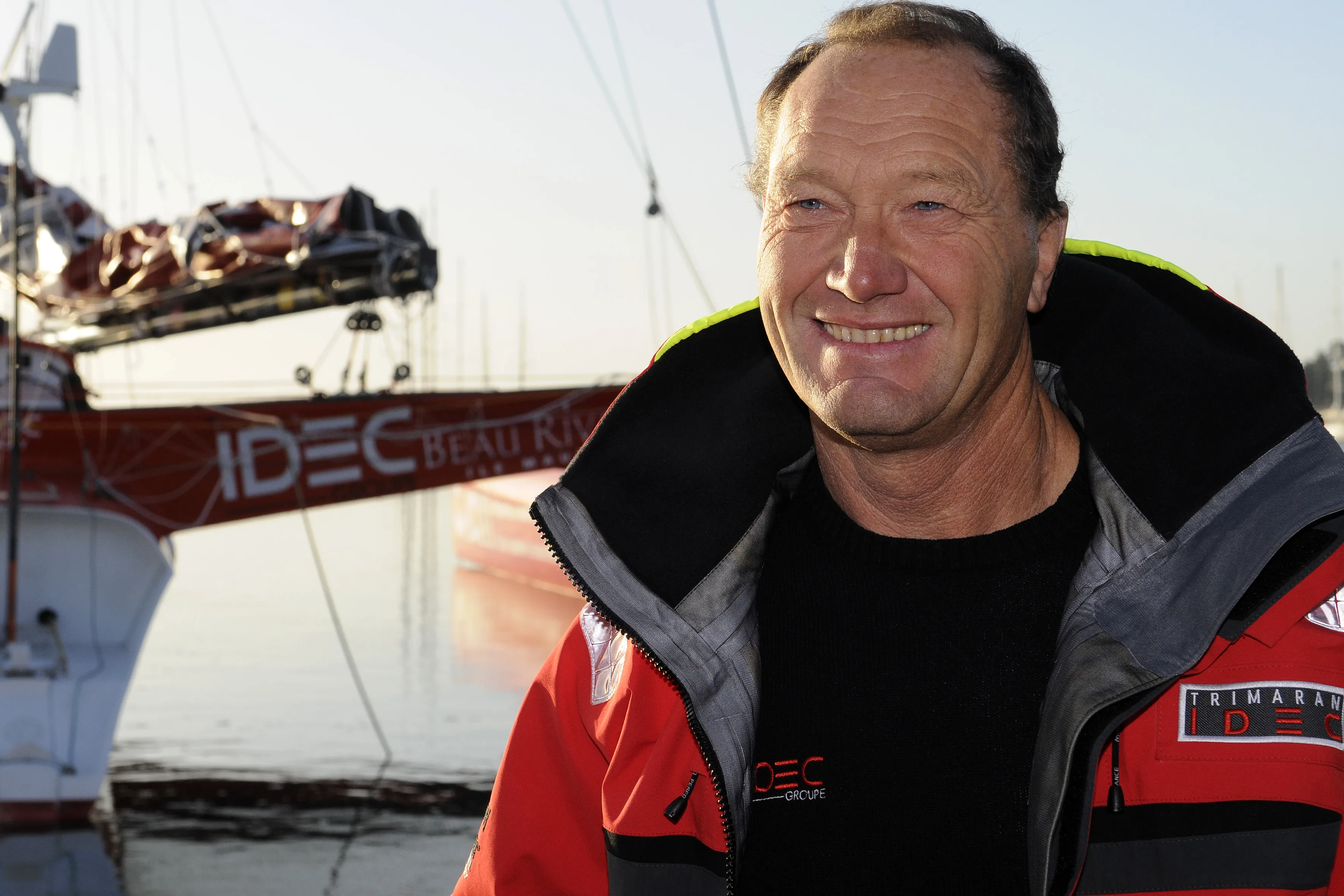 SAILING - SOLO RECORD ATTEMPT IDEC - LA MAURICIENNE - LORIENT (FRA) - 17/10/2009 PHOTO : FRANCOIS VAN MALLEGHEM / DPPI / IDEC TRIMARAN IDEC - SKIPPER : FRANCIS JOYON (FRA) - FIRST SOLO RECORD ATTEMPT BETWEEN PORT-LOUIS (FRA) AND PORT-LOUIS (MAURITIUS)