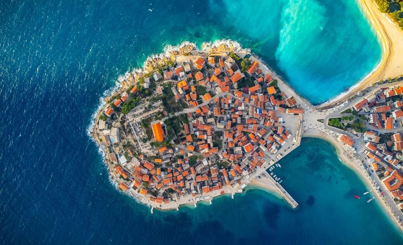 Hét gyönyörű horvát hely a levegőből nézve