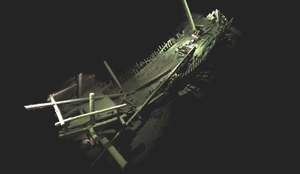 Photogrammetric model of a shipwreck