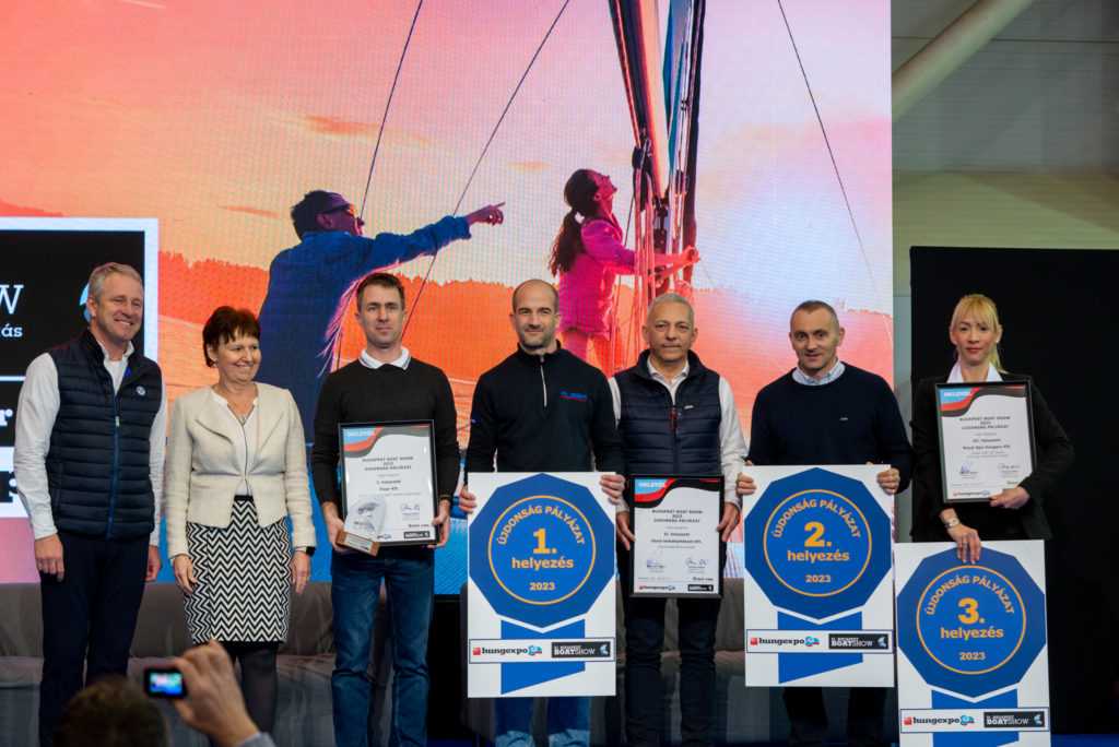 Budapest Boat Show 2023 Újdonság Pályázat győztesek. Holchauser András. Tihanyi Klára.
