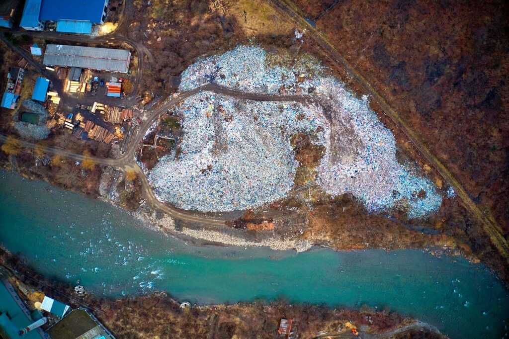 Szeméthegy felülről